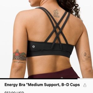 Lululemon Energy Sports Bra (Medium Support)